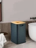 Корзина для белья WeltWasser Nansy BL 55L 10000013377 Черная матовая