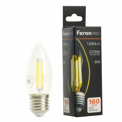 Лампа светодиодная Feron LB-1208 E27 8Вт 2700K 51241