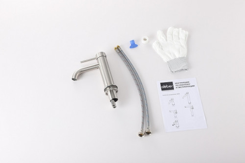 Смеситель для раковины Abber Wasser Kreis 316 AF8110BST цвет Сталь брашированная