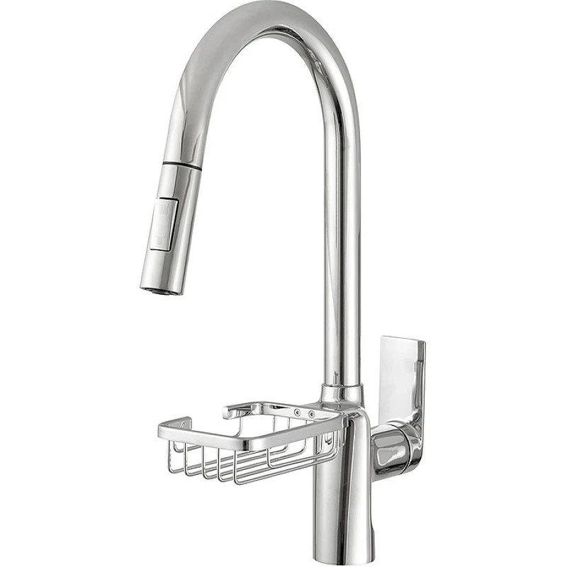Смеситель для кухни Melodia della vita Perfetto MDV30200 с мыльницей Хром латунь