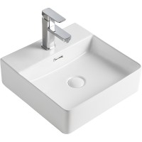 Раковина Orange 42 B04-405W Белая фарфор накладная