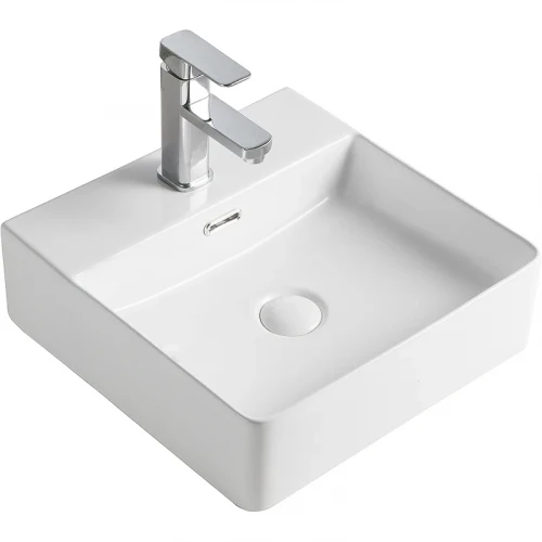 Раковина Orange 42 B04-405W Белая фарфор накладная