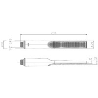 Ручной душ Bossini Apice B00910.045 Белый матовый пластик