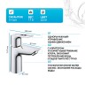 Смеситель для раковины Grohe BauLoop 23337001 Хром латунь