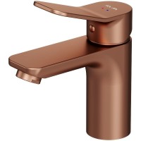 Смеситель для раковины AM.PM X-Joy F85A02144 Розовое золото латунь