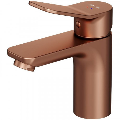 Смеситель для раковины AM.PM X-Joy F85A02144 Розовое золото латунь