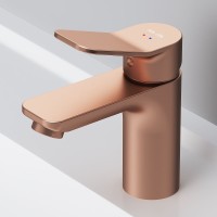 Смеситель для раковины AM.PM X-Joy F85A02144 Розовое золото латунь
