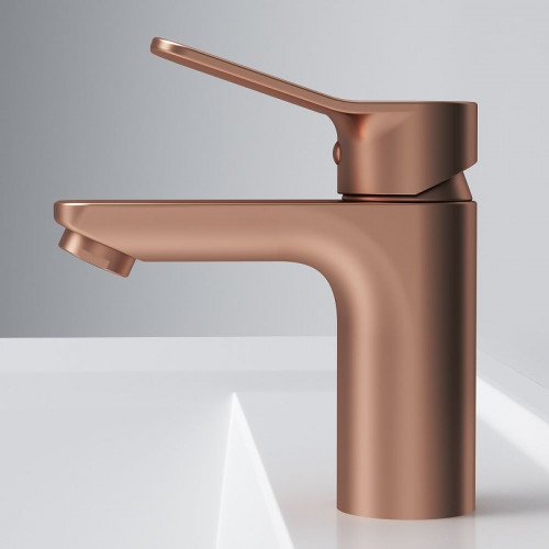 Смеситель для раковины AM.PM X-Joy F85A02144 Розовое золото латунь