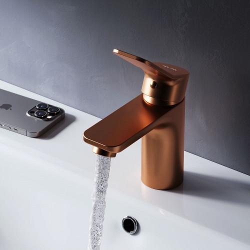 Смеситель для раковины AM.PM X-Joy F85A02144 Розовое золото латунь