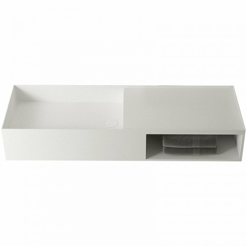 Раковина Vincea 80 VWB-6S180MW Белая матовая искусственный камень (литьевой мрамор) подвесная