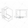 Шторка на ванну RGW Screens SC-46 120x150 06114612-11 профиль Хром стекло прозрачное