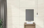 Керамогранит Belleza Cr Travertino Crema Carvng СК000043632 60х120 бежевый для ванной комнаты, для кухни Россия