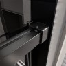 Душевая дверь Veconi Premium Trento PTD-40B 130 PTD40-B-130-01-C4 профиль Черный матовый стекло прозрачное