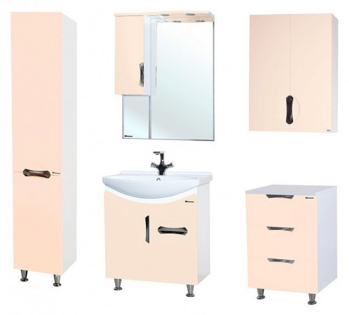 Тумба Bellezza Лагуна 60 4632109140071 Бежевая Белая МДФ / ЛДСП