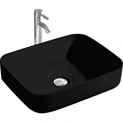 Раковина-чаша Aquatek Вега 50 AQ5515-MB Черная матовая фарфор накладная