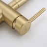 Смеситель для кухни Gappo G4398-83 Золотой сатин Черный латунь