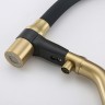 Смеситель для кухни Gappo G4398-83 Золотой сатин Черный латунь