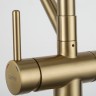 Смеситель для кухни Gappo G4398-83 Золотой сатин Черный латунь