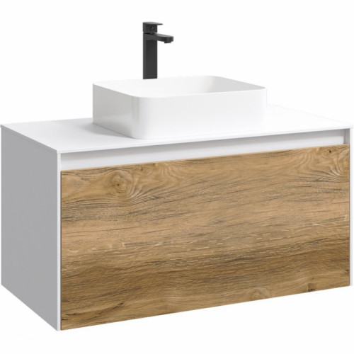 Корпус тумбы под раковину Aqwella 5 Stars Mobi 100 MOB0110W подвесной Белый МДФ / ЛДСП