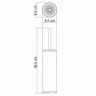Ершик для унитаза WasserKRAFT K-1047 Хром матовый