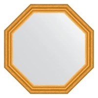 Зеркало Evoform Octagon 67х67 BY 3998 в багетной раме - Состаренное золото 67