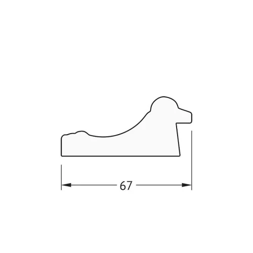 Зеркало Evoform Octagon 67х67 BY 3998 в багетной раме - Состаренное золото 67