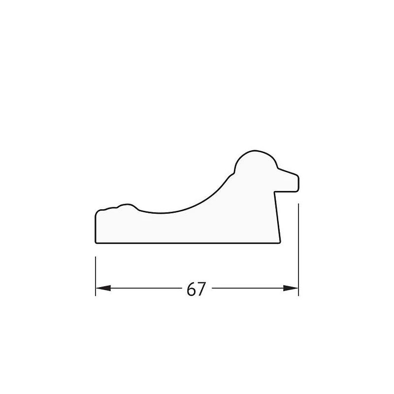 Зеркало Evoform Octagon 67х67 BY 3998 в багетной раме - Состаренное золото 67