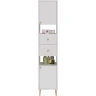 Шкаф пенал Dreja Luno 35 R 99.2004 Белый глянец МДФ / ЛДСП