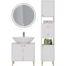Шкаф пенал Dreja Luno 35 R 99.2004 Белый глянец МДФ / ЛДСП