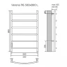 Электрический полотенцесушитель Azario Verona 500x800 П6 AZ04758W диммер слева Белый