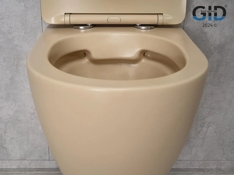 Унитаз Gid Convexo Sr2198 62210Y подвесной цвет Светло-коричневый матовый с сиденьем Микролифт