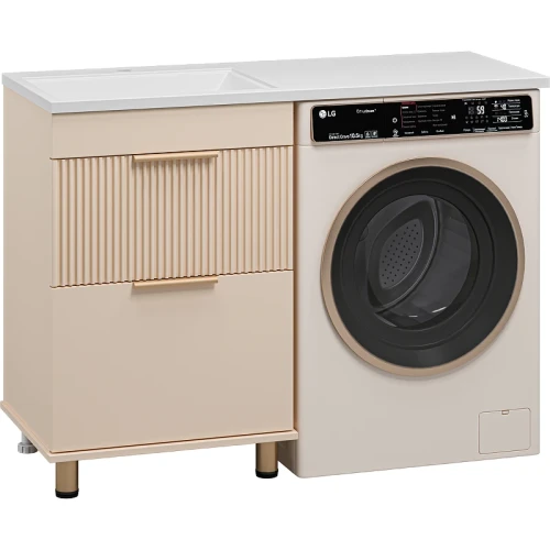 Тумба с раковиной Brevita Enfida 120 L УТ000016085 Бежевая матовая МДФ / ЛДСП