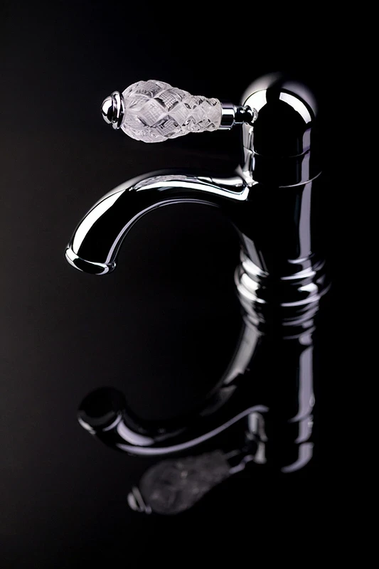 Смеситель для раковины Boheme Crystal 261-CRST Хром латунь