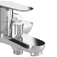 Смеситель для ванны Azario Leya AZ-15920501 Хром латунь на стену