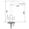 Смеситель для кухни Maretti Project Black PB31RZF12 Черный матовый