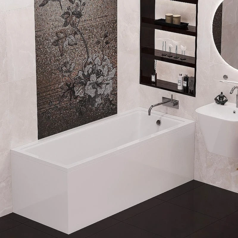 Акриловая ванна Corpa Nera Davinci 150x70 CN05001WH без гидромассажа