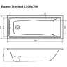 Акриловая ванна Corpa Nera Davinci 150x70 CN05001WH без гидромассажа
