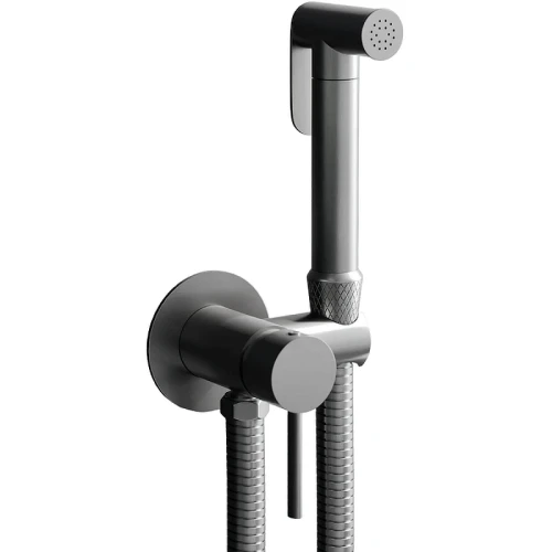 Гигиенический душ со смесителем RGW Shower Panels SP-211Gr 581408211-11 Серый брашированный латунь встраиваемый