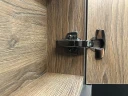 Зеркало со шкафом Comforty Франкфурт 90 00004150529 Дуб шоколадно-коричневый Черное матовое МДФ / ЛДСП, стекло