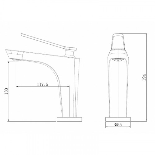 Смеситель для раковины Abber Zeitlos AF8909RG