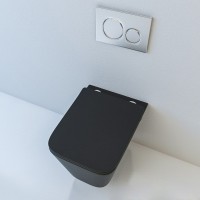 Унитаз beWash Kraft BKWHR105510 подвесной Черный матовый с сиденьем Микролифт фарфор подвесной