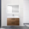 Тумба под раковину BelBagno Aurora 80 AURORA-800-2C-SO-RT подвесная Rovere Tabacco МДФ / ЛДСП