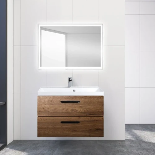 Тумба под раковину BelBagno Aurora 80 AURORA-800-2C-SO-RT подвесная Rovere Tabacco МДФ / ЛДСП