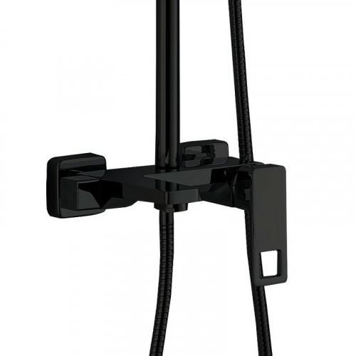 Душевая система Haiba HB24615-7 Черная матовая латунь на стену