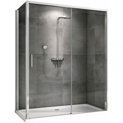 Душевой уголок Abber Komfort 160x90 AG93160-S92 профиль Хром стекло прозрачное