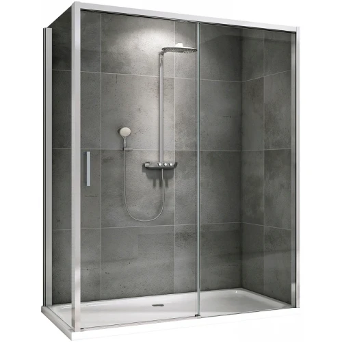 Душевой уголок Abber Komfort 160x90 AG93160-S92 профиль Хром стекло прозрачное