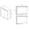Душевой уголок Abber Komfort 160x90 AG93160-S92 профиль Хром стекло прозрачное