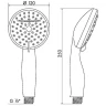 Ручной душ Melodia della vita Standard MKP20581 Хром