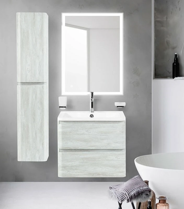 Тумба под раковину BelBagno ALBANO-600-2C-SO-RVB подвесная Rovere Vintage Bianco МДФ / ЛДСП