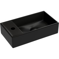 Раковина Ceramicanova Element 41 R CN6051RMB Черная матовая фарфор подвесная